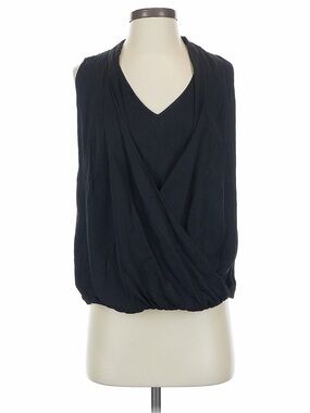 Emerson Thorpe Eden Draped Sleeveless Top in Black
